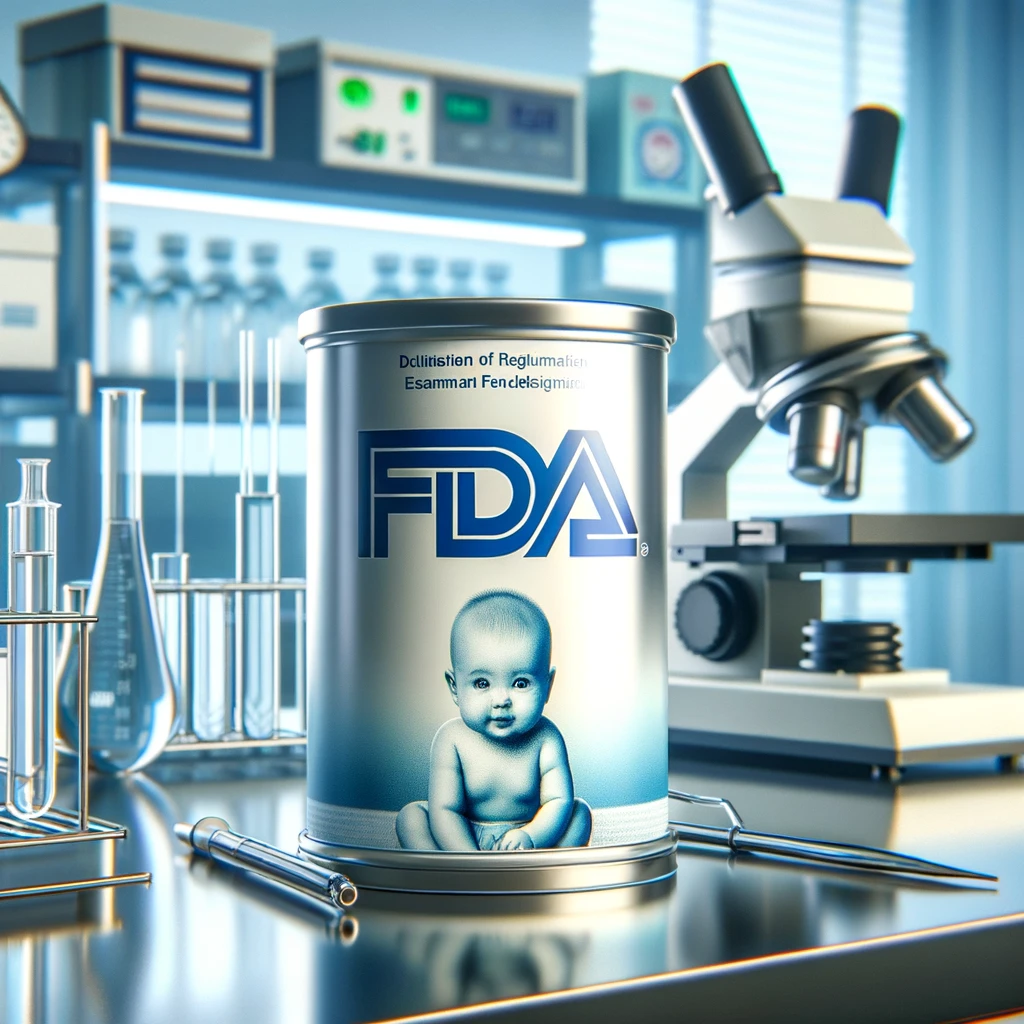 Lata de fórmula infantil en laboratorio de la FDA.